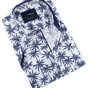 Eight X: Elegant Tropical Print Shirt